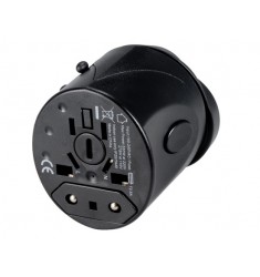 Universal Travel Power Adapters with AU/US/EU/UK Plugs (Black)