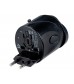 Universal Travel Power Adapters with AU/US/EU/UK Plugs (Black)