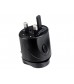 Universal Travel Power Adapters with AU/US/EU/UK Plugs (Black)