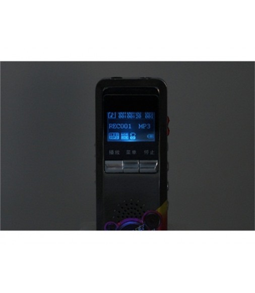  DVR-909 4GB Metallic Case FM Digital Voice Recorder(Black)