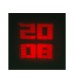 Fashion Multifunction Wide Screen Projector LED Alarm Clock (Black)