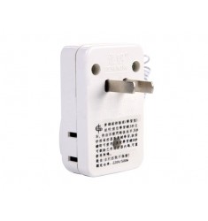 220V Remote Control RF Wireless AC Power Flat Plug Socket (White)