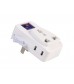 220V Remote Control RF Wireless AC Power Flat Plug Socket (White)