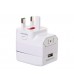 Functional GSM UK Plug Adapter Monitor (White)