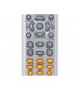 RM-88E 3-in-1 Universal English Remote Controller for TVs, VHS Players, DVD Players (Silver)