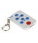 Mini Key Ring Remote Control for TV Set (Gray)