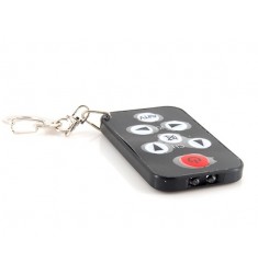 Mini Universal Remote Control with Keychain for TV Set (Black)