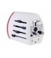 Travel Adapter with Dual USB Interface (White)