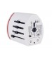 Travel Adapter with Dual USB Interface (White)