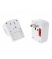 933U AC 3A 250VDC 5V Multifunction USB Adapter Socket (White)