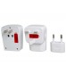 Dual USB Universal World Travel Power Adapter (White)