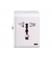 Dual USB Universal World Travel Power Adapter (White)