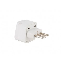 Italian Plug Adapter Adaptor (White)
