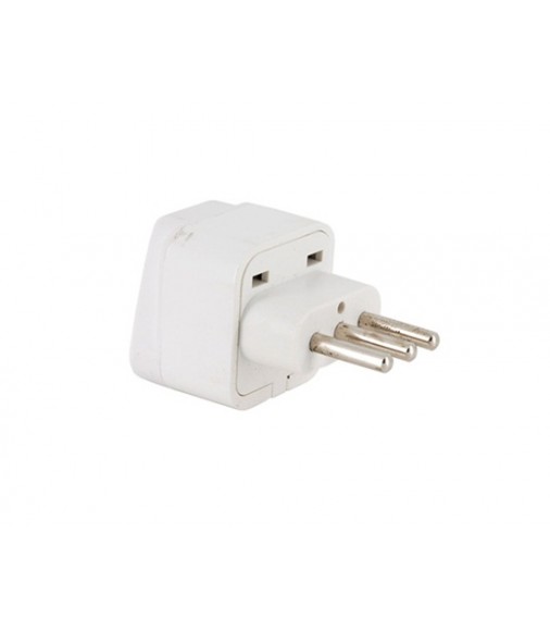 Italian Plug Adapter Adaptor (White)