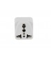 Swiss Plug Adapter Adaptor (White)