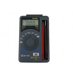 Pocket LCD Digital Multimeter Voltmeter Ammeter (Black)