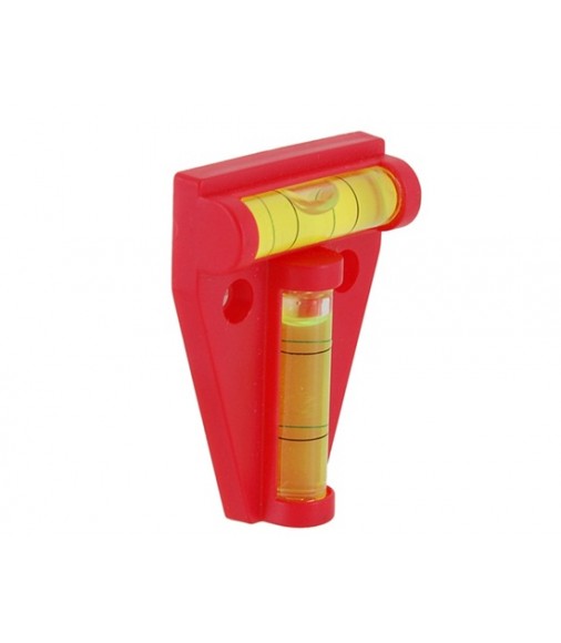 Dual Double Axis Spirit Level Gradienter Camera Hot Shoe (Red)