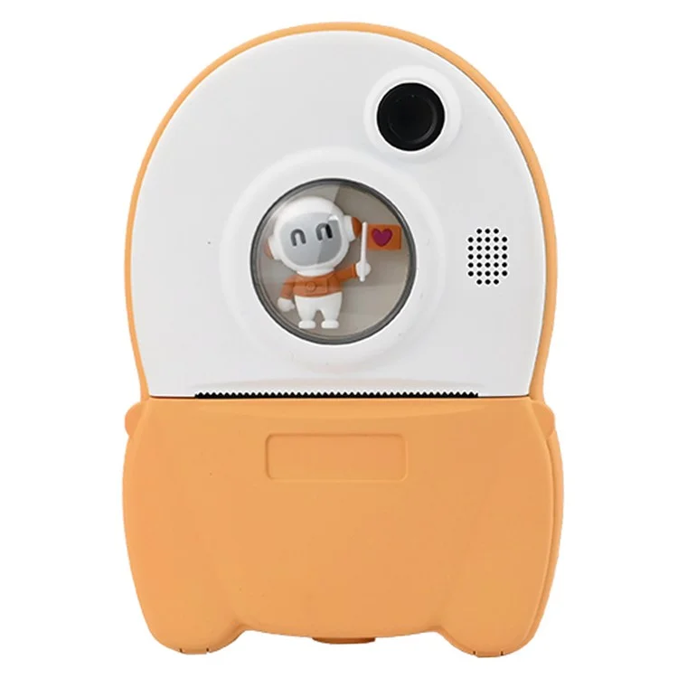 KDC-0013A Kids Toy 2.4 inch Screen Camera Instant Photo Printer with 32G TF Card+Card Reader - Yellow