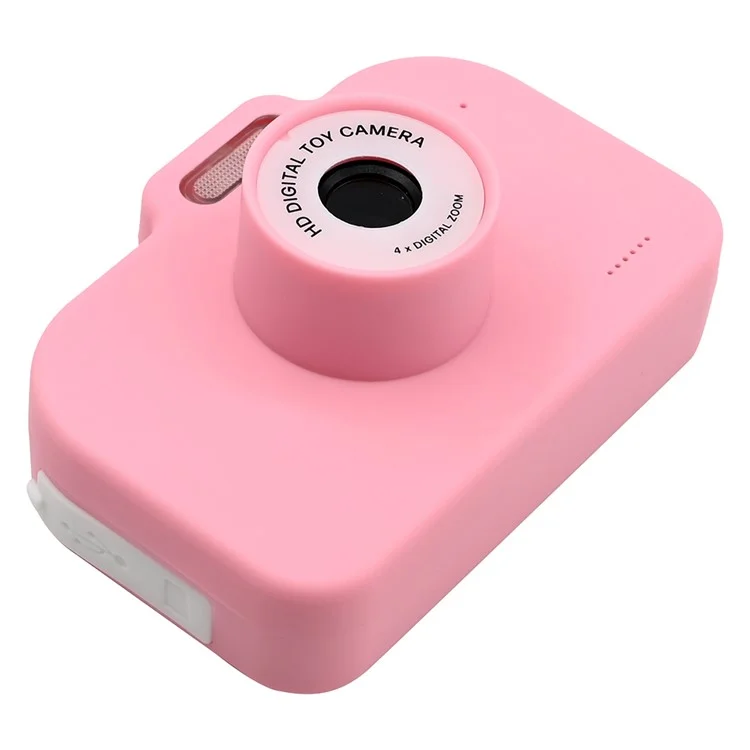 KDC-0025A 2.0 inch Screen HD Kids Camera Toy Dual Lens Digital Camera Video Recorder - Pink