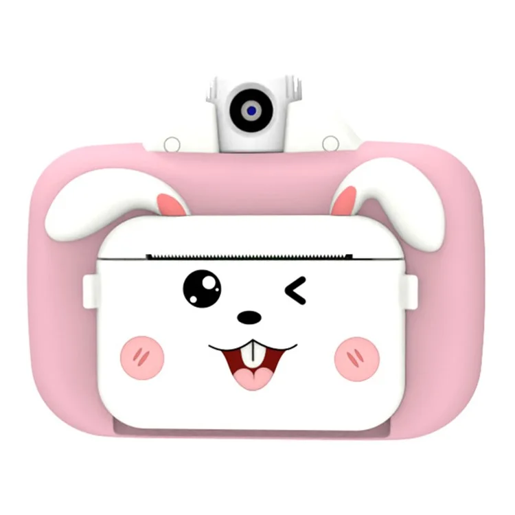 F11 Children WiFi Print Camera Thermal Printing Instant Camera 3.5 inch HD Kids Mini Camera - Pink